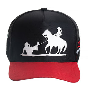 Kit Moletom Feminino Country Preto Algodão + Boné Delicado Coice de Mula