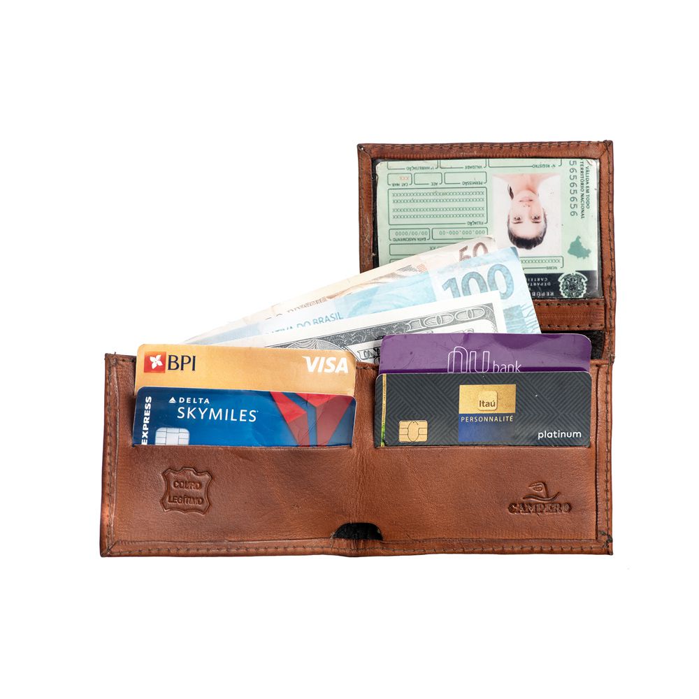 Kit Campero Bruto Essencial: Cinto Couro Genuíno, Boné Nelore, Carteira Country